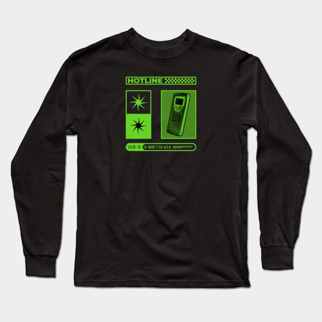 Hotline Long Sleeve T-Shirt by UNKWN